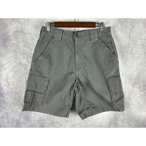 Carhartt Mens B143 FAT Canvas Cargo Shorts Gray SZ 32 Workwear Utility 9 Inseam